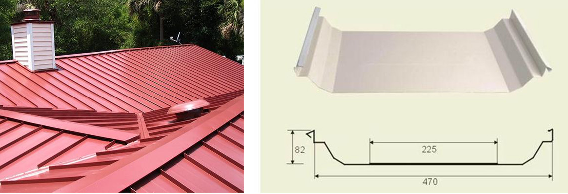 Standing seam panel roll forming machine
