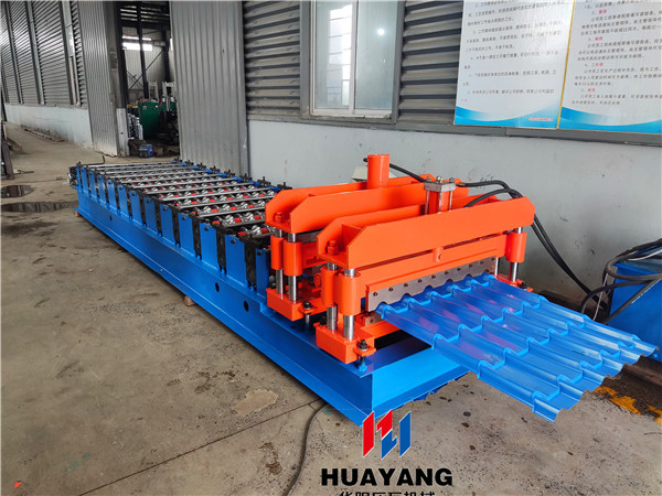 800 glazed antique metal roofing moulding machine