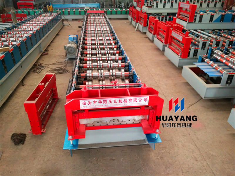 huayang 1025 metal decking floor making machine