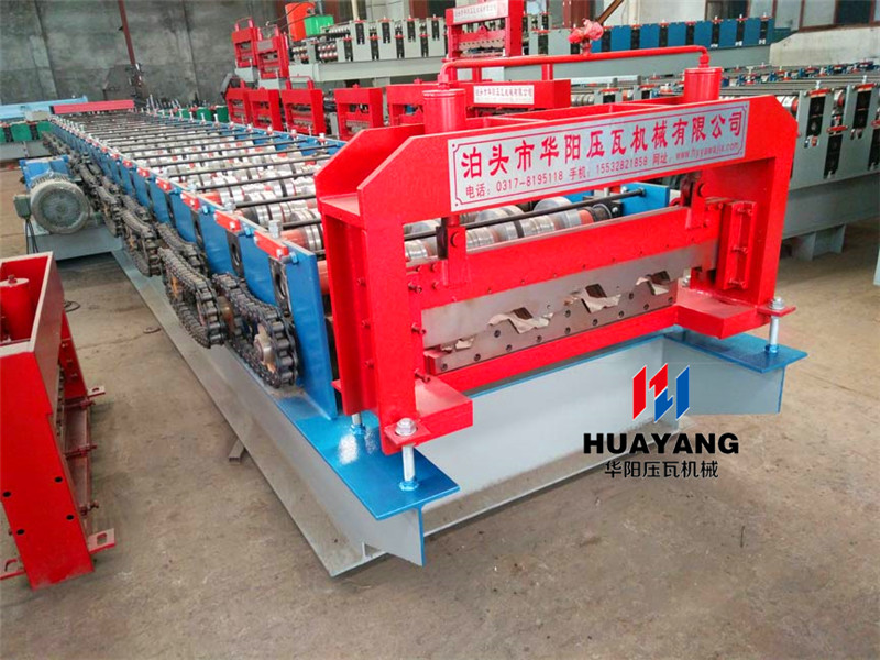 huayang 1025 metal decking floor making machine