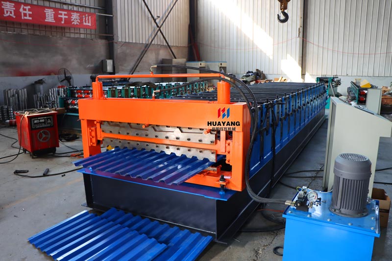 russian market double layer metal roof sheet making machine