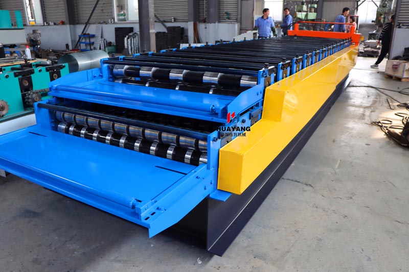 russian market double layer metal roof sheet making machine