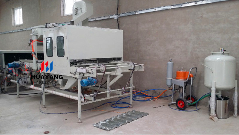 huayang stone coated roof tile making machine