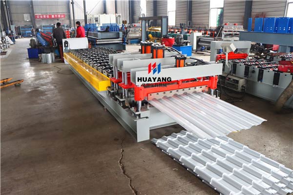 metal roofing glazed tile roll forming machine