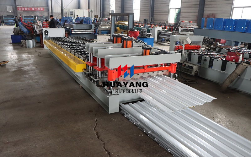 glazed steel sheet rolling form machine
