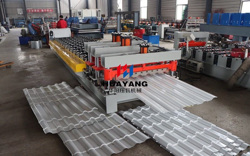 glazed steel sheet rolling form machine