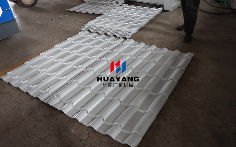 glazed steel sheet rolling form machine