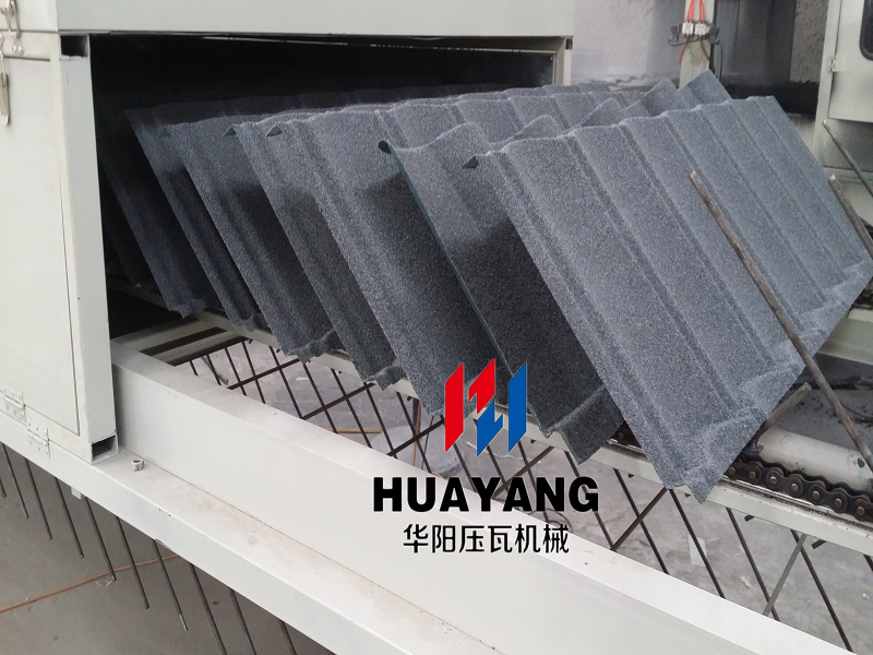 stone coated metal roof tile making machine