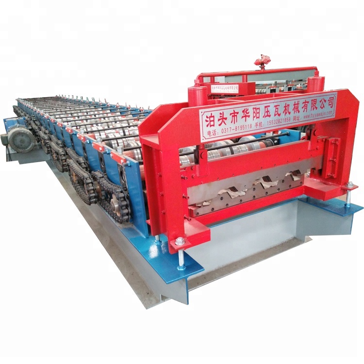 trapezoidal steel deck roof forming machine