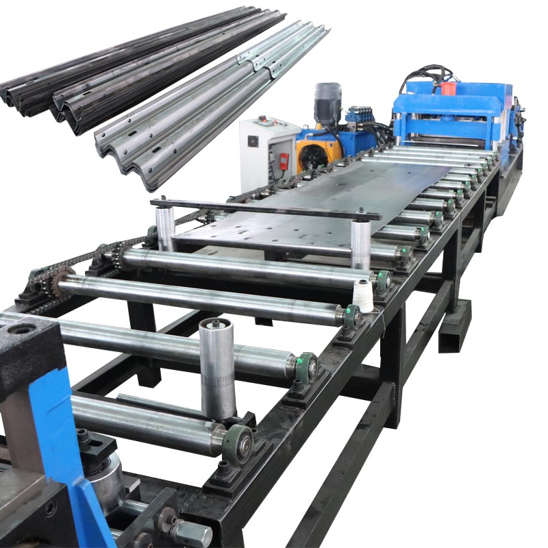 highway guardrail making machine