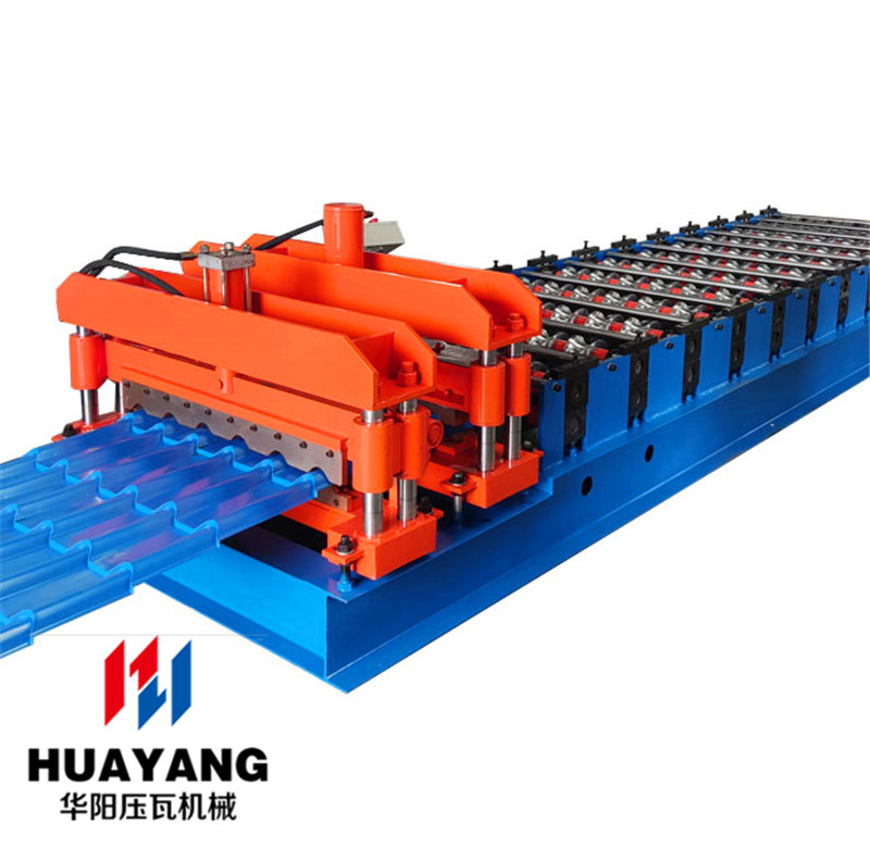 glazed antique metal roofing moulding machine
