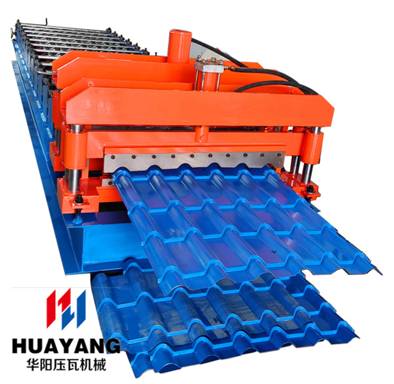 glazed antique metal roofing moulding machine