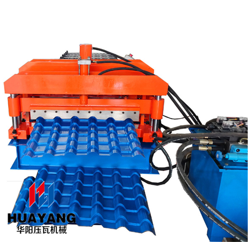 glazed antique metal roofing moulding machine