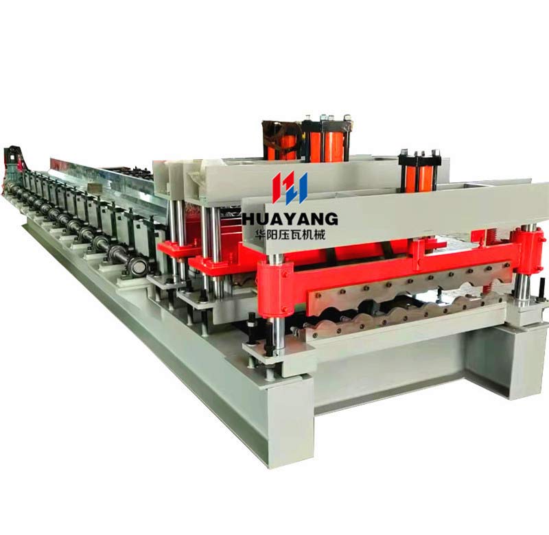 metal roofing glazed tile roll forming machine