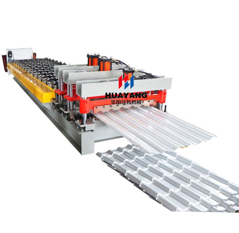 metal roofing glazed tile roll forming machine