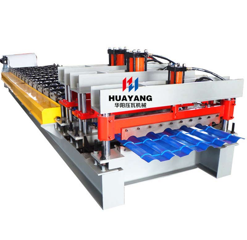 metal roofing glazed tile roll forming machine