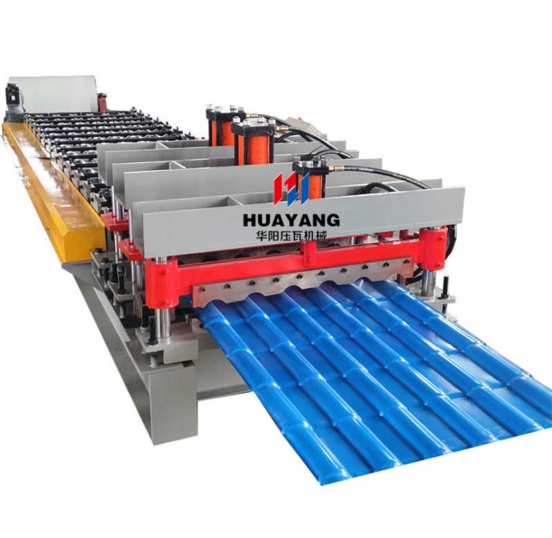 metal roofing glazed tile roll forming machine