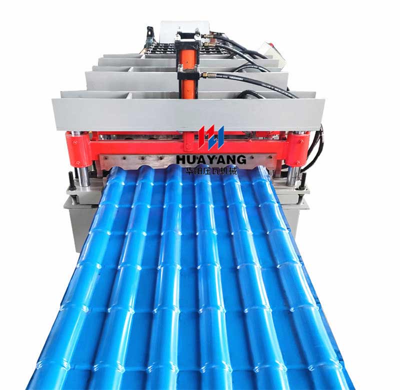 metal roofing glazed tile roll forming machine