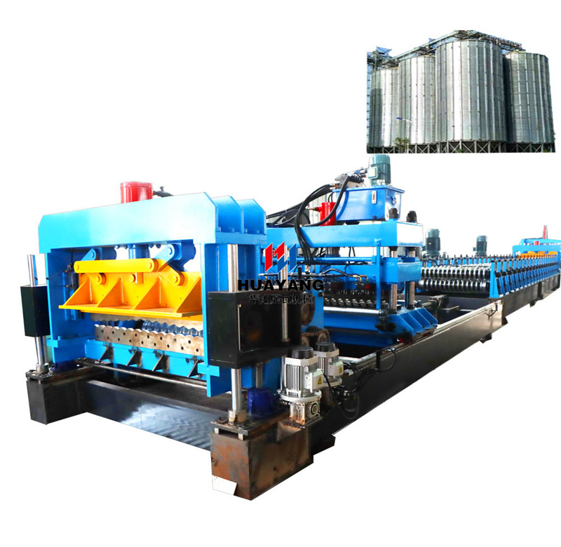 1-4mm farm storage grain bin silo corrugated sheet wall panel roll forming machine