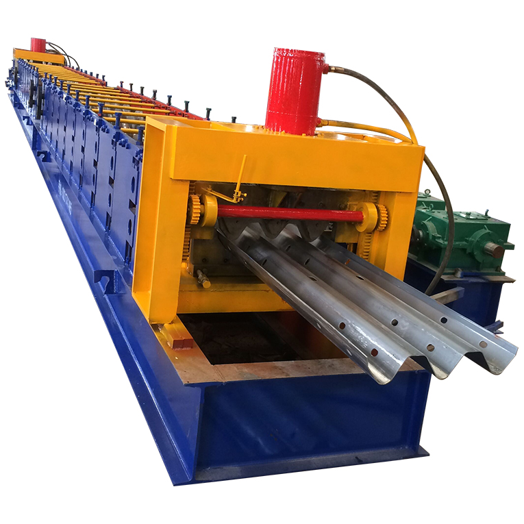 highway guardrail making machine