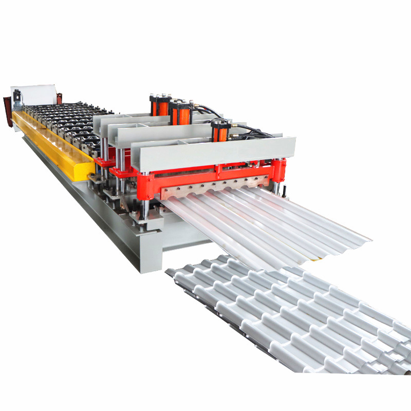 glazed steel sheet rolling form machine