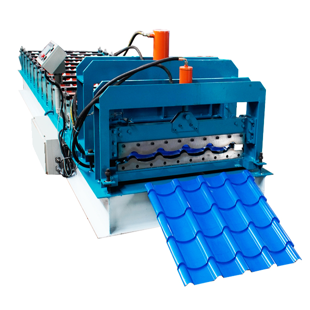 glazed steel sheet rolling form machine