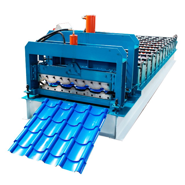 glazed steel sheet rolling form machine