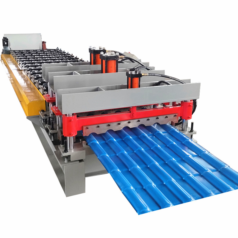 glazed steel sheet rolling form machine