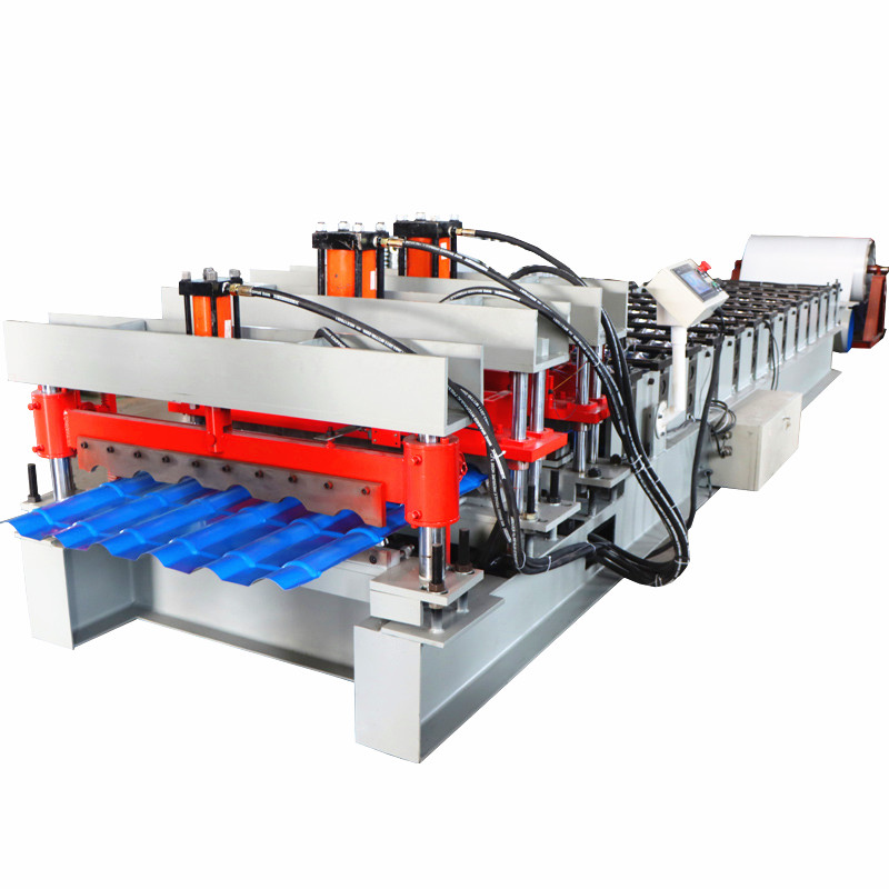 glazed steel sheet rolling form machine
