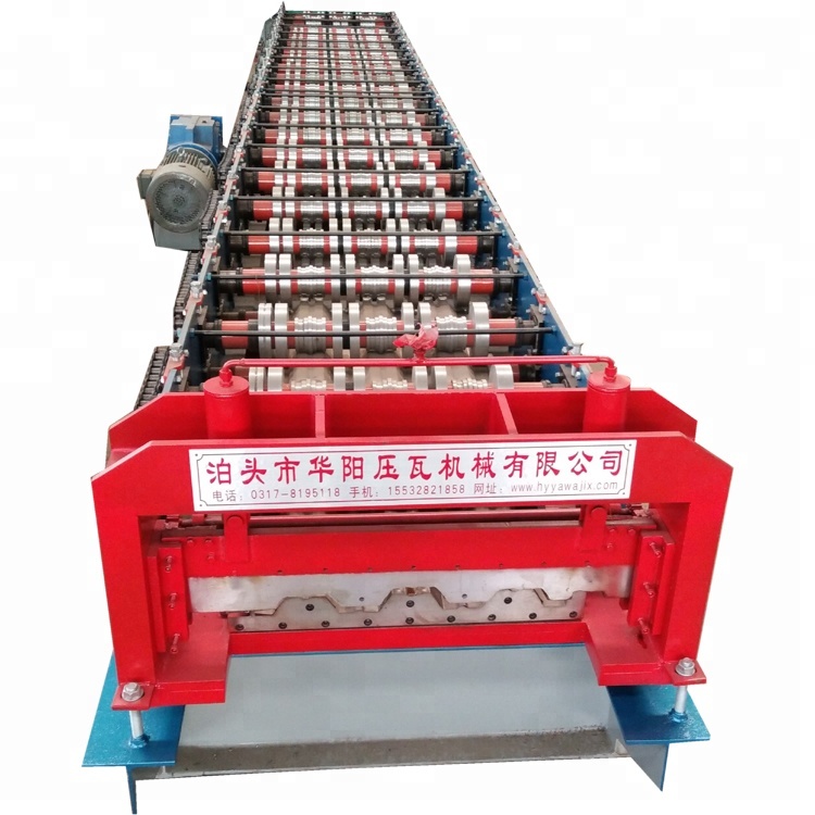 trapezoidal steel deck roof forming machine